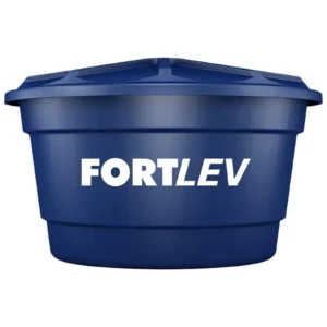 Caixa d'Água Polietileno com Tampa Azul 1000L Fortlev